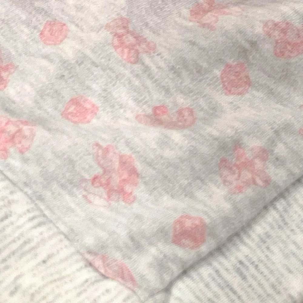 Ralph Lauren Elephant Lovey Bear ABC Blocks Security Blanket Organic Cotton Pink